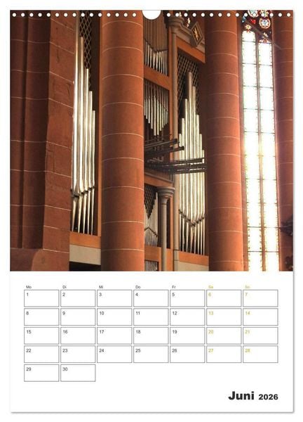 Produktbild: Orgeln zum Verlieben! (Wandkalender 2026 DIN A3 hoch), CALVENDO Monatskalender