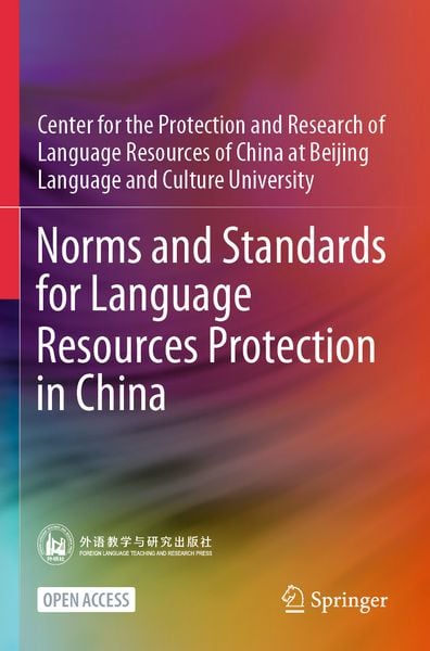 Produktbild: Norms and Standards for Language Resources Protection in China