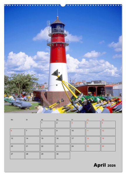 Produktbild: Attraktive Leuchtt&uuml;rme (Wandkalender 2026 DIN A2 hoch), CALVENDO Monatskalender