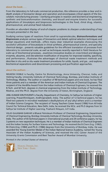 Produktbild: Biotransformations and Bioprocesses