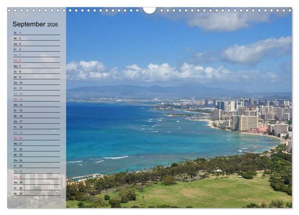 Produktbild: Land of Aloha - Hawaii Monatsplaner (Wandkalender 2026 DIN A3 quer), CALVENDO Monatskalender