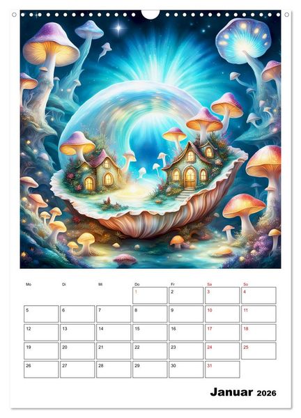 Produktbild: Zauberhafte Muschelh&auml;user (Wandkalender 2026 DIN A3 hoch), CALVENDO Monatskalender