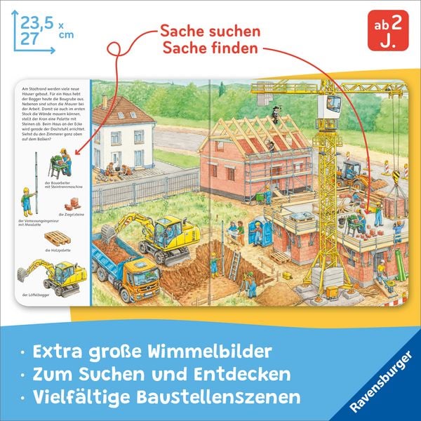 Produktbild: Mein gro&szlig;es Sachen suchen: Viele, viele Baustellen