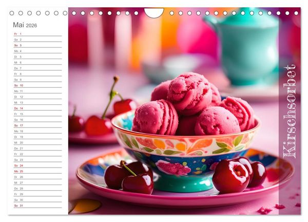 Produktbild: Kirschlust - K&ouml;stlichkeiten aus und mit Kirschen (Wandkalender 2026 DIN A4 quer), CALVENDO Monatskalender