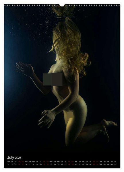 Produktbild: Underwater Erotic Shapes (High Quality Premium Wall Calendar 2026 DIN A2 portrait),CALVENDO 12 Month Wall Calendar