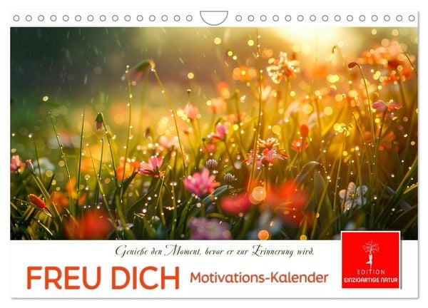 Produktbild: Freu Dich Motivations-Kalender (Wandkalender 2026 DIN A4 quer), CALVENDO Monatskalender
