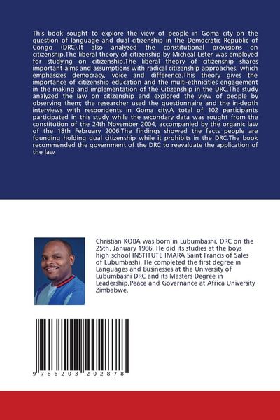 Produktbild: Citizen Perceptions on Language and Dual Citizenship in the DRC, GOMA