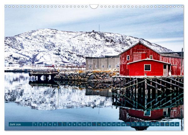 Produktbild: Von Troms&ouml; nach Sommaroy - Winter in Norwegen (Wandkalender 2026 DIN A3 quer), CALVENDO Monatskalender