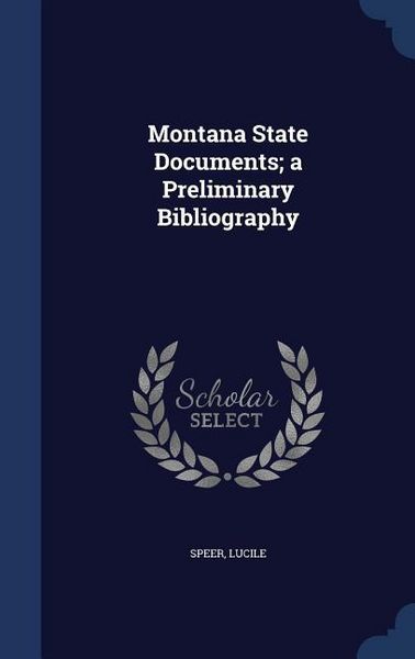 Produktbild: Montana State Documents; a Preliminary Bibliography