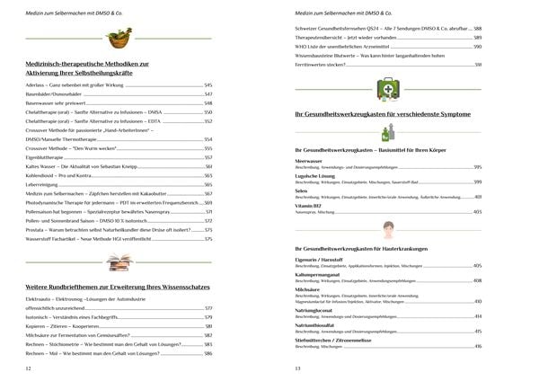 Produktbild: Die DMSO & Co. Buchreihe