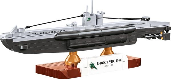 Produktbild: COBI Historical Collection 4857 - U-BOOT VIIC U-96, WWII, Bausatz 1:300, 162 Klemmbausteine