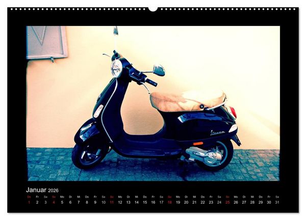 Produktbild: Motorroller (Wandkalender 2026 DIN A2 quer), CALVENDO Monatskalender