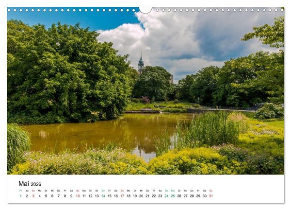Produktbild: Gr&uuml;nes Hamburg (Wandkalender 2026 DIN A3 quer), CALVENDO Monatskalender
