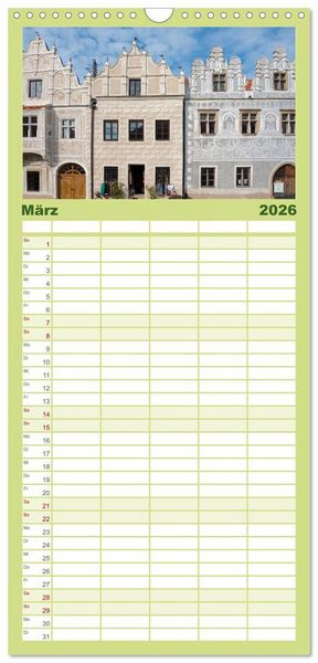 Produktbild: Familienplaner 2026 - Tschechien - Eine Reise durch ein wundersch&ouml;nes Land mit 5 Spalten (Wandkalender, 21 x 45 cm) CALVENDO