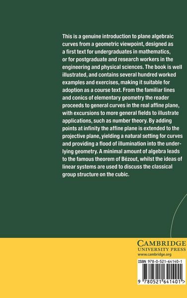 Produktbild: Elementary Geometry of Algebraic Curves