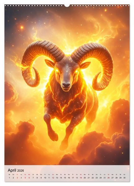 Produktbild: Der Mythos der Sternenzeichen - Sternenwesen des Zodiaks (hochwertiger Premium Wandkalender 2026 DIN A2 hoch), Kunstdruck in Hochglanz