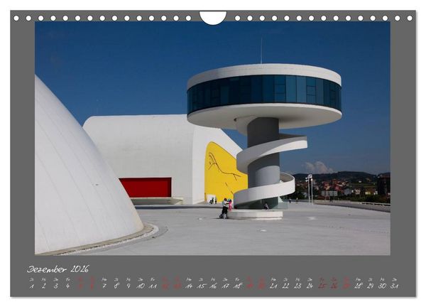 Produktbild: Moderne Architektur - Oscar Niemeyer Kulturzentrum (Wandkalender 2026 DIN A4 quer), CALVENDO Monatskalender
