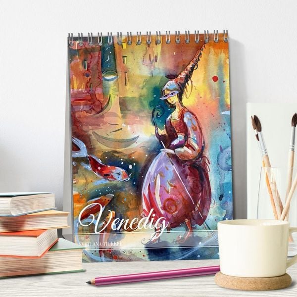 Produktbild: Venedig, verzaubert (Tischkalender 2026 DIN A5 hoch), CALVENDO Monatskalender