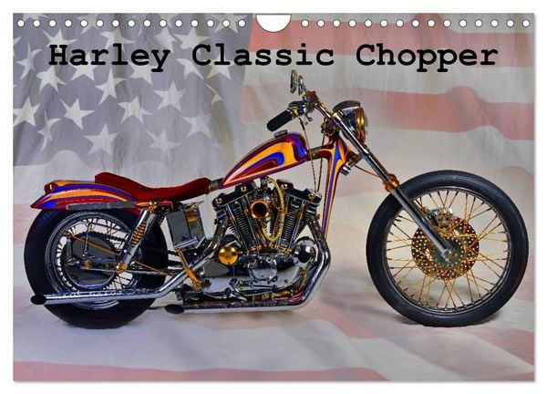 Harley Classic Chopper (Wandkalender 2026 DIN A4 quer), CALVENDO Monatskalender