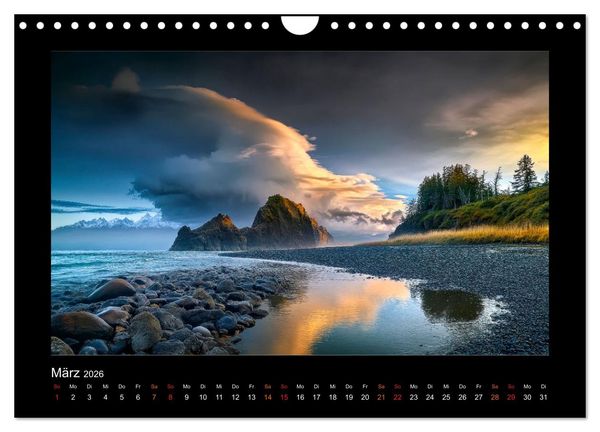 Produktbild: Nationalparks der USA - wilde Sch&ouml;nheiten (Wandkalender 2026 DIN A4 quer), CALVENDO Monatskalender