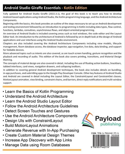 Produktbild: Android Studio Giraffe Essentials - Kotlin Edition