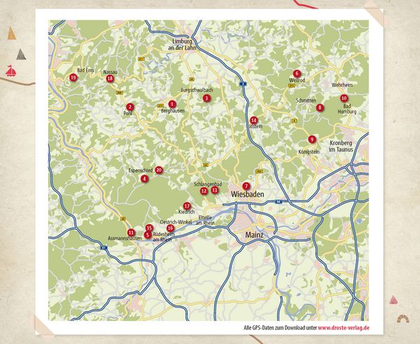 Produktbild: Rheingau/Taunus. Wandern f&uuml;r die Seele