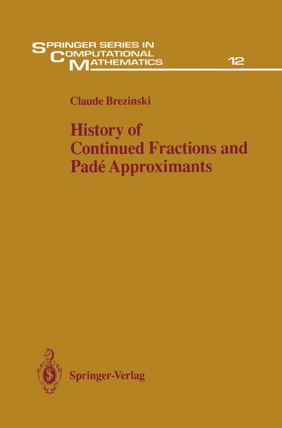 Produktbild: History of Continued Fractions and Pad&eacute; Approximants