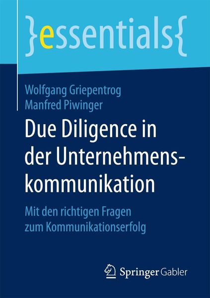 Produktbild: Due Diligence in der Unternehmenskommunikation