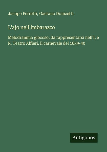 Produktbild: L'ajo nell'imbarazzo