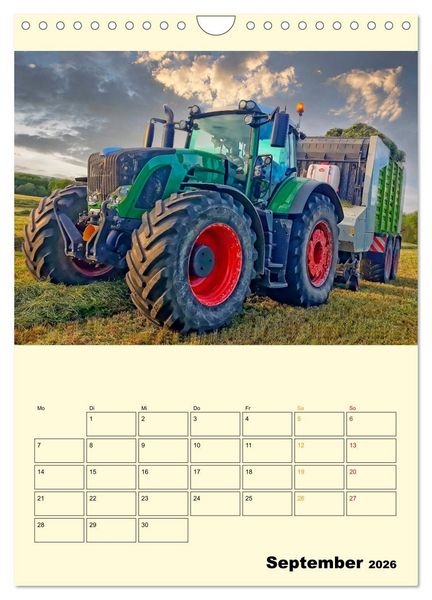 Produktbild: Traktor Giganten (Wandkalender 2026 DIN A4 hoch), CALVENDO Monatskalender