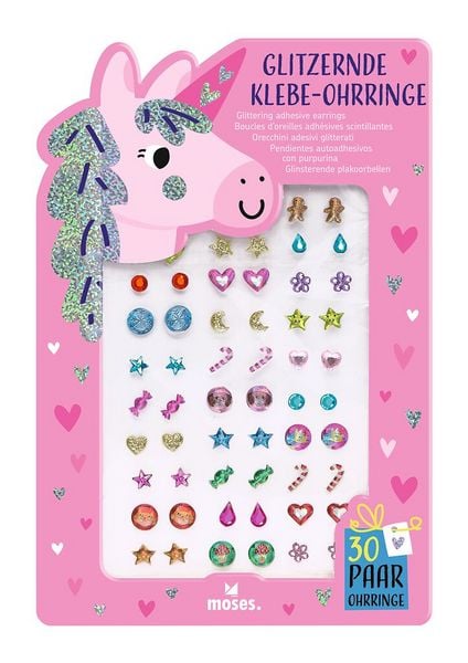 Produktbild: Glitzernde Klebe-Ohrringe