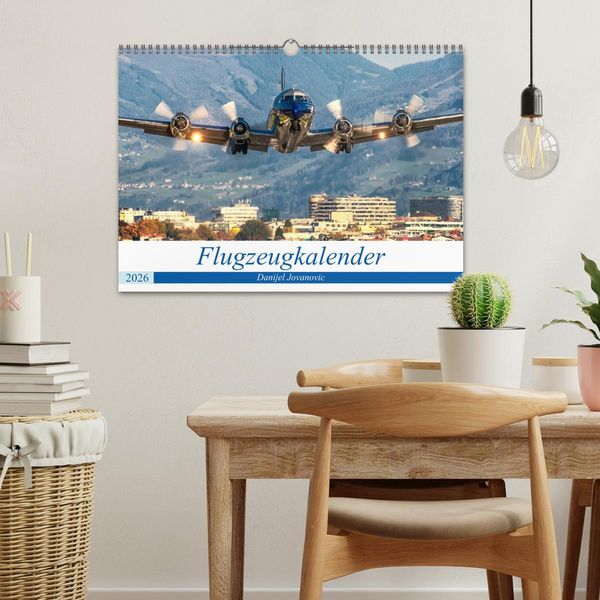 Produktbild: Flugzeugkalender (Wandkalender 2026 DIN A3 quer), CALVENDO Monatskalender