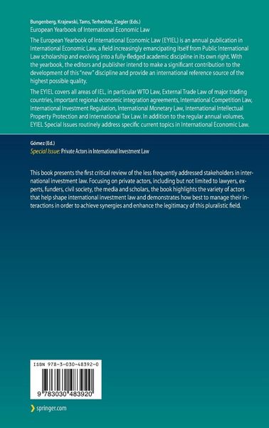 Produktbild: Private Actors in International Investment Law