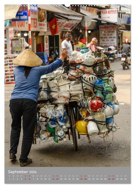 Produktbild: Vietnam Alltag, Farben, Geschichte (Wandkalender 2026 DIN A2 hoch), CALVENDO Monatskalender