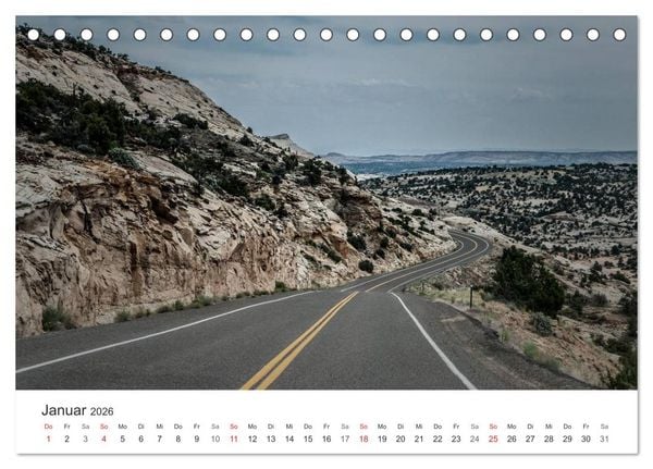 Produktbild: USA Roads (Tischkalender 2026 DIN A5 quer), CALVENDO Monatskalender