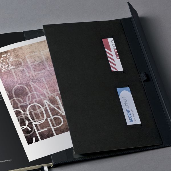 Produktbild: SIGEL CO151 Notizbuch Conceptum, ca. A4, kariert, Hardcover, schwarz