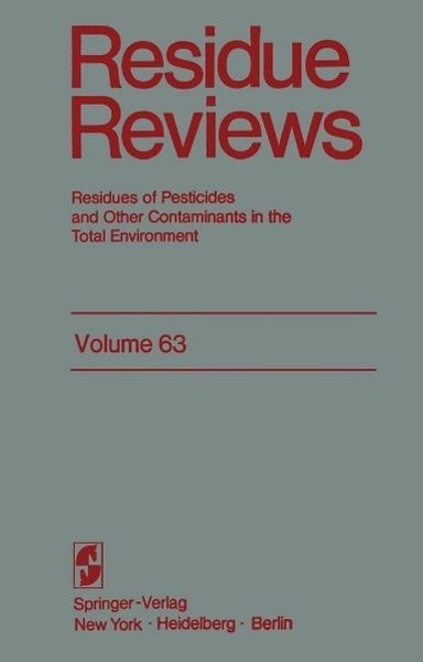 Produktbild: Residue Reviews