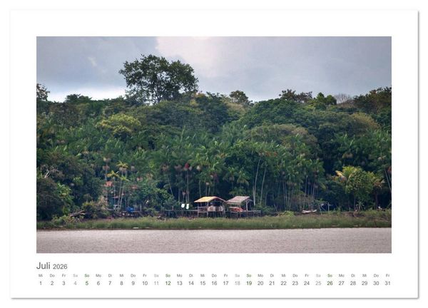 Produktbild: Amazonas, eine Reise entlang seiner Ufer (Wandkalender 2026 DIN A2 quer), CALVENDO Monatskalender