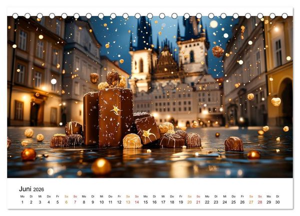 Produktbild: S&uuml;&szlig;e Skyline Symphonie (Tischkalender 2026 DIN A5 quer), CALVENDO Monatskalender