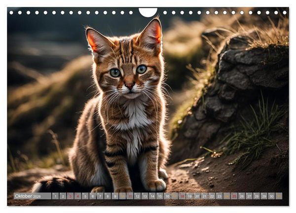 Produktbild: Hier kommt Mietzi (Wandkalender 2026 DIN A4 quer), CALVENDO Monatskalender