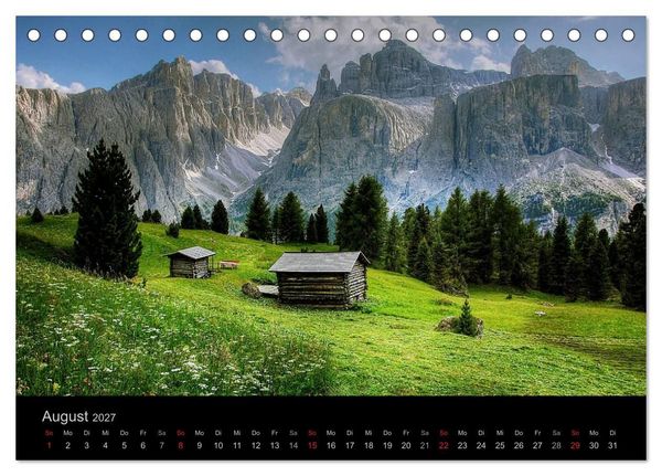 Produktbild: Mystische Dolomiten (Tischkalender 2027 DIN A5 quer), CALVENDO Monatskalender