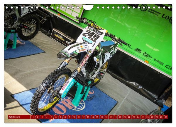 Produktbild: Dirtbikes - pure technique (Wandkalender 2026 DIN A4 quer), CALVENDO Monatskalender