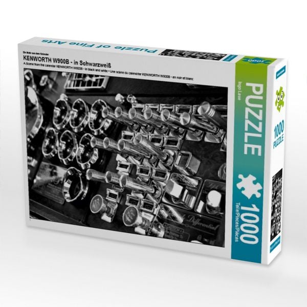 Produktbild: CALVENDO Puzzle Ein Motiv aus dem Kalender KENWORTH W900B - in Schwarzwei&szlig; 1000 Teile Puzzle quer | 1000 Teile Lege-Gr&ouml;&szlig;e 64 &times; 48 cm Foto-Puzzle f&uuml;r gl&uuml;ckliche Stunden