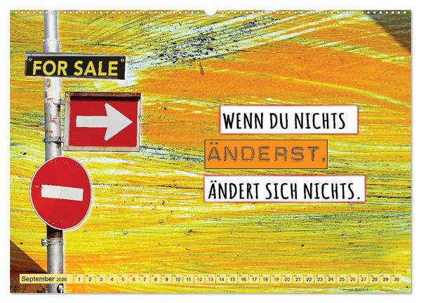 Produktbild: Erfolg hat 3 Buchstaben TUN (hochwertiger Premium Wandkalender 2026 DIN A2 quer), Kunstdruck in Hochglanz