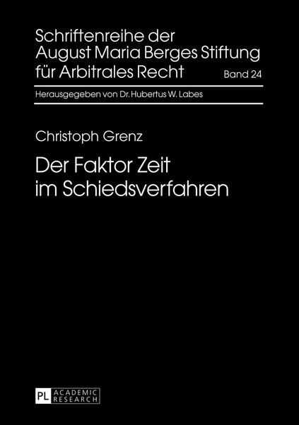 Produktbild: Der Faktor Zeit im Schiedsverfahren