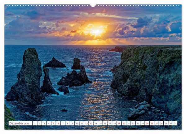 Produktbild: Belle Ile en Mer - Ein bretonisches Paradies (Wandkalender 2026 DIN A2 quer), CALVENDO Monatskalender