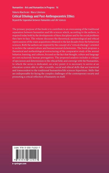 Produktbild: Critical Ethology and Post-Anthropocentric Ethics