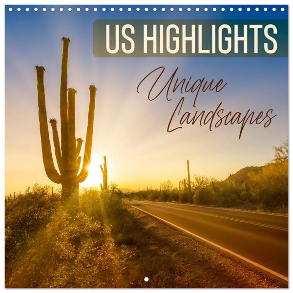 US HIGHLIGHTS Unique Landscapes (Wall Calendar 2026 12 × 12 Inch) CALVENDO 12 Month Wall Calendar