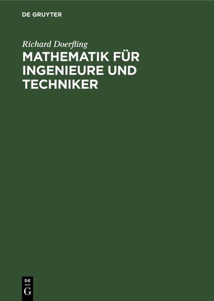 Produktbild: Mathematik f&uuml;r Ingenieure und Techniker
