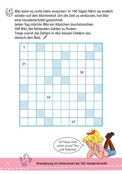 Produktbild: Bibi & Tina: Mein Lernr&auml;tsel-Block Mathematik f&uuml;r die 2. Klasse